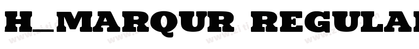 H_MARQUR Regular字体转换